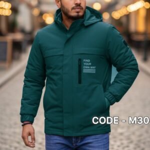 Hoodi Jacket - Petrol Blue - M305